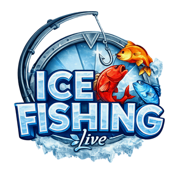 Ice Fishing Slot mit winterlichem Angelthema und Bonus-Fang-Feature bei Rollanzia Casino