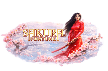 Sakura Fortune japanischer Kirschblüten-Slot mit Kriegerin und Freispielen bei Rollanzia Casino